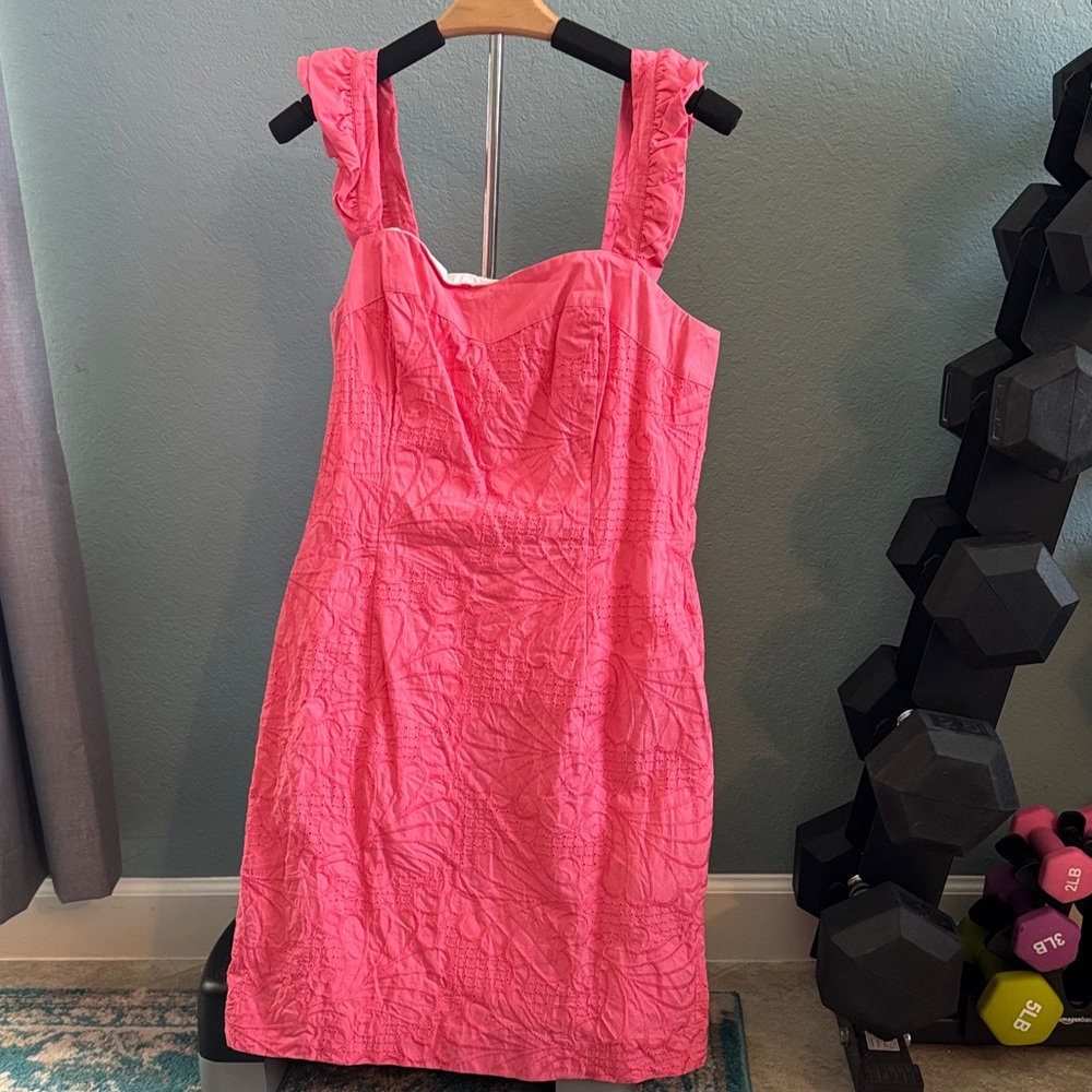 Lilly Pulitzer Textured Pink Mini Dress